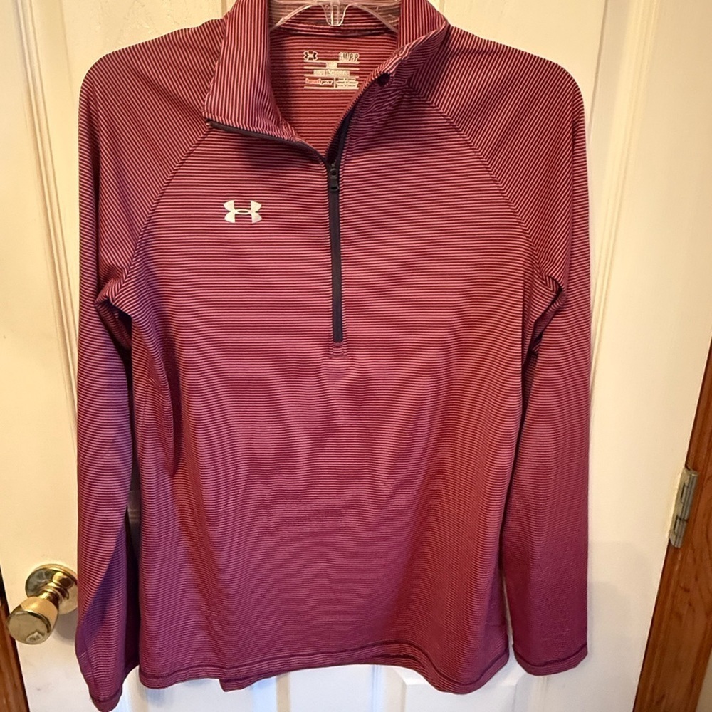 Under Armour Maroon Quarter-Zip Pullover